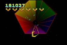 une photo d'Ã©cran de Tempest 2000 sur Atari Jaguar